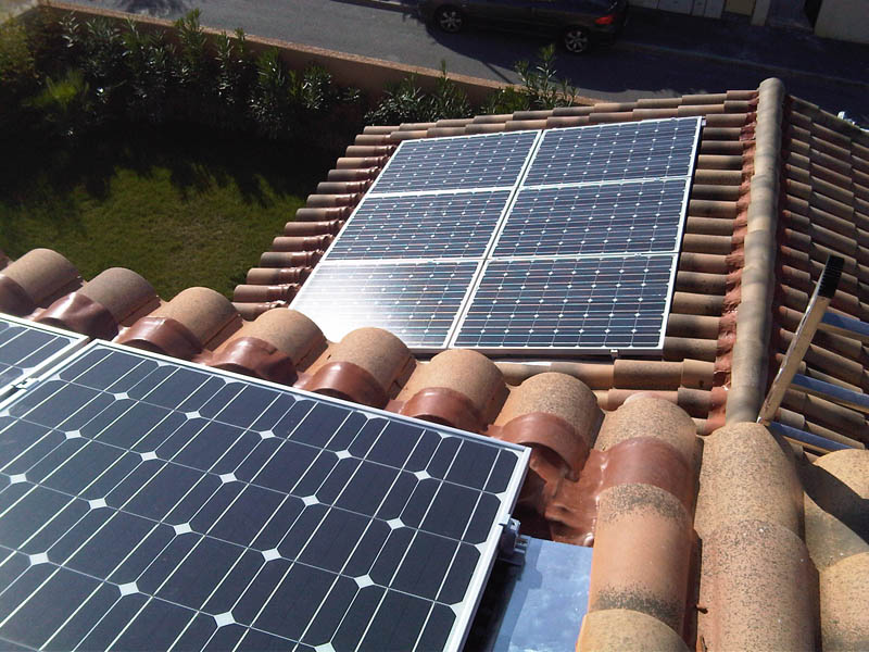 Installation solaire photovoltaïque à Mireval  d'une puissance de 3 kWc